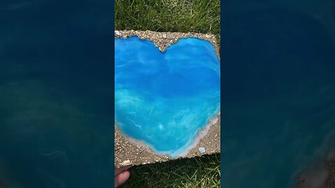 💙 Love Lagoon Resin heart 💛