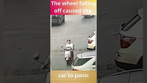 The wheel falling off caused the car to panic #car #beauty #amazing