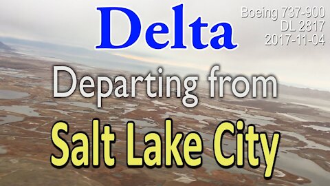 Delta flight departing from Salt Lake City in Boeing 737-900 (#DL2817)