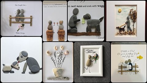 HOME DECOR WITH ROCK, STONE AND PEBBLE CRAFTS - DIY Pebble Art Ideas