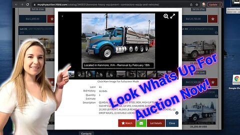 LOOK A TRUCK I USED TO DRIVE IS UP FOR AUCTION.