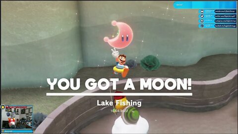 Super Mario Odyssey: Lake Kindom: Fishing for Moons in Lake Lamode