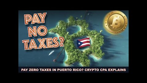 ZEROOO TAXES FOR CRYPTO IN PORTO RICO