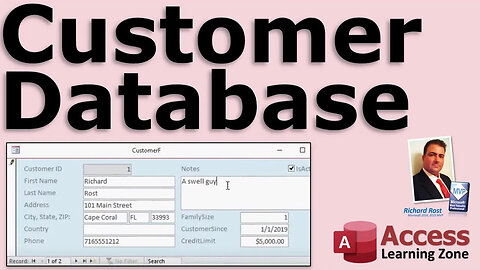 Microsoft Access Customer Database (CRM) MS Access Customer Template - Free Download