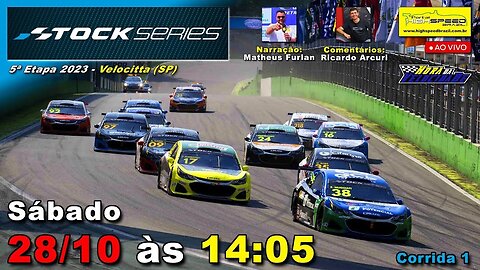 🔴 STOCK SERIES | Corrida 1 | 5ª Etapa 2023 | Velocitta (SP) | Ao Vivo