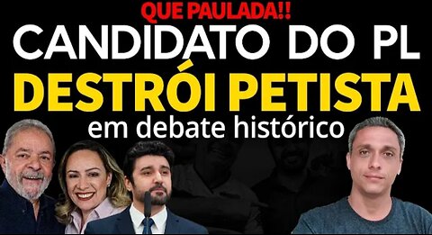 DEBATE ÉPICO! Candidato do PL destrói candidata do PT em debate. Querem esconder o LULA