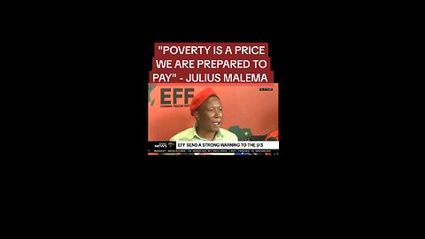 Julius Malema addresses the media.