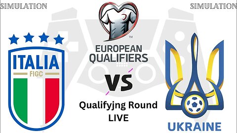 Italy vs Ukraine | UEFA European Championship Qualifying | Live Match - Simulation