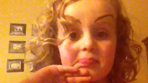 A Little Girl Doesn't Like Her Drawn On Eyebrows