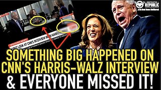 Something BIG Happened On CNN’s Harris Waltz Interview & EVERYONE MISSED IT! MUST SEE!