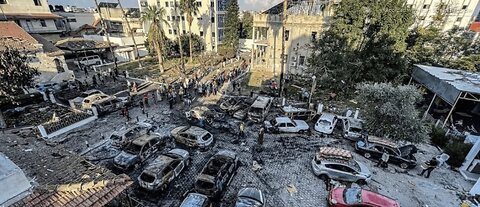 FAILED GAZA ISLAMIC JIHAD MISSILE LAUNCH HITS ON GAZA PARKING LOT AS ISRAEL IS BLAMED FOR HITTING A HOSPITAL- 4 VIDEOS - IN WAR EVERYTHING HAPPENS - 16 mins.