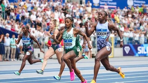 Is Sha'Carri Richardson back?? #shacarririchardson #diamondleague #1st