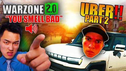 I'M A WARZONE 2 UBER DRIVER PART 2!! | *CRAZY* Call of Duty Warzone 2 Proximity Chat Funny Moments