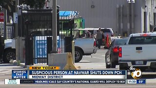 Suspicious person at NAVWAR shuts down road