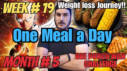 One MEAL a Day Challenge X One PUNCH Man Fitness Challenge | 100 Push-ups, Sit-ups, Squats, 10km Run