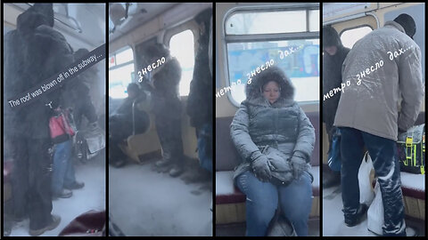 Broken Kyiv metro offers a special "winter wonderland" experience