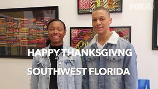 Teens at the Quality Life Center give thanks