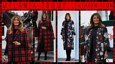 Melania Trump Fashion Icon - Christmas Tree Welcoming