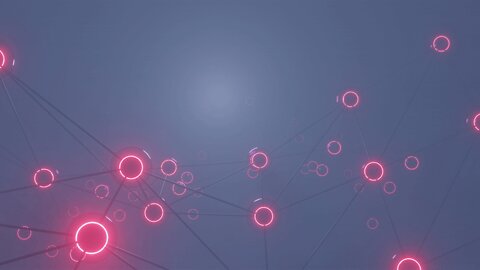 ambient glowing neon wireframe nexus fly through (vj loop 2022) | free 4k background video animation