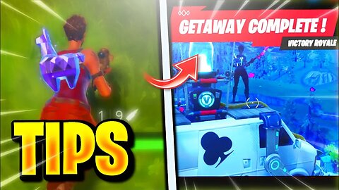 NEW GETAWAY LTM WIN! HOW TO UNLOCK FREE CROWBAR HARVESTING TOOL FAST & EASY! FORTNITE GETAWAY TIPS!