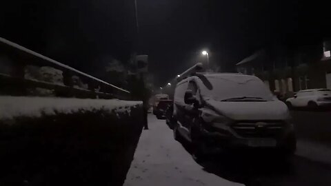 A walk in the Snow at Night#snow #yorkshire #winter #nature