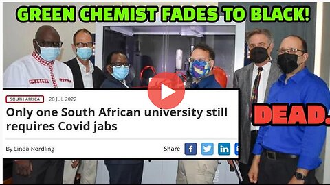 Vaxxed PROFESSOR OF GREEN CHEMISTRY AT RHODES DROPS DEAD!