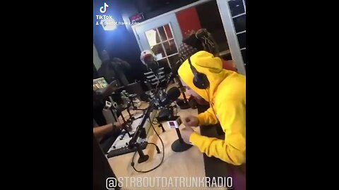 Dae Dot at the radio station in calabasas