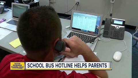 School bus 'hotlines' are calming nervous parents during back-to-school week