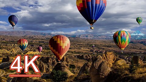 [4K] Hot Air Balloons | Royalty-Free | Stock Footage | Free HD Video - No Copyright