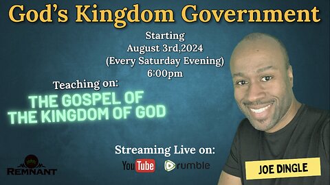 “God’s Kingdom Government” Series: (Dominion Power through Righteousness)