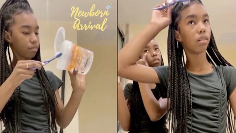 Diddy Twin Daughters Use Toothbrush To Lay Their Edges! 💁🏾‍♀️