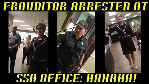 Frauditor at SSA Office Dares Cop to Touch Him & Gets Arrested: HAHAHA!