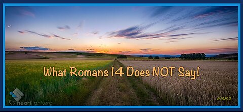 381 - What Romans 14 Does NOT Say!