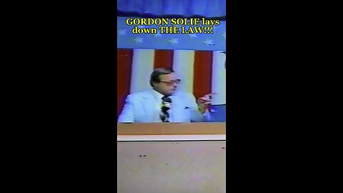 GORDON SOLIE lays down THE LAW!