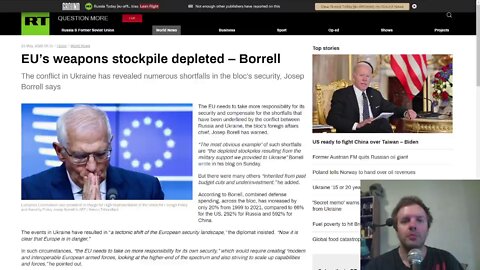 "EU’s weapons stockpile depleted." - Josep Borell has warned.