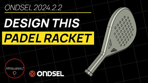 🥎 Ondsel Tutorial - Model A Padel Racket - Padel 3D - Ondsel ES - Ondsel FreeCAD | #Shorts