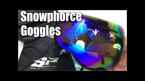 SnowPhorce Ski Snowboard Frameless Interchangeable Lens Goggles Review