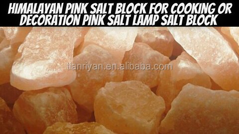 Himalayan pink salt block for cooking or decoration pink salt lamp Salt block with stainless