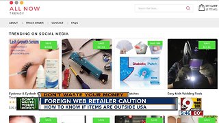 Be careful buying from foreign retailers online