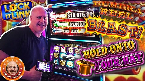 💥 DOUBLE LOCK IT LINK JACKPOTS! 💥 Eureka Blast & Hold Onto Your Hat Pay off Big with Major Jackpot!