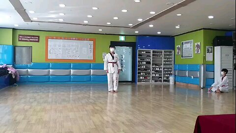 First Son Taekwondo test