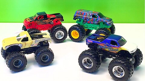 MONSTER JAM | RARE MONSTER TRUCK SHOWCASE | HOT WHEELS MONSTER TRUCKS | MONSTER TRUCK