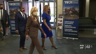 First Lady Jill Biden visits Kansas City