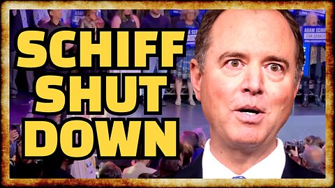 Adam Schiff Victory Speech DERAILED by CEASEFIRE Protestors