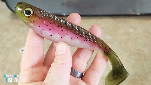 How-To Pour The BEST Rainbow Trout Pattern Fishing Lure!