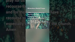 Miraculous Medal Prayer #shorts