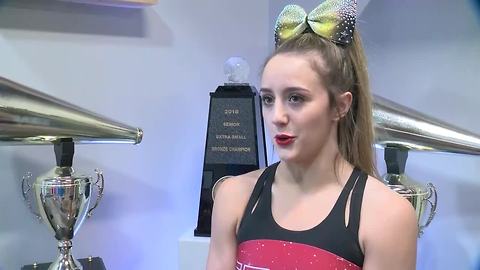 Meghan Arena talks about the Elite Cheer Stars third-place win