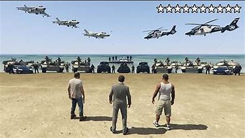 What Happens If You Get 10 Stars in GTA 5_ (Epic Cop Battle)