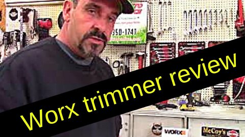 worx trimmer review, battery operated model