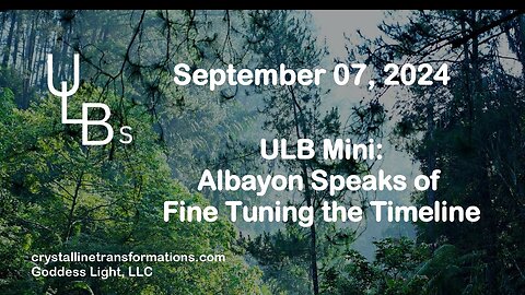 09--07-24 ULB Mini: Albayon Speaks of FIne Tuning the Timeline